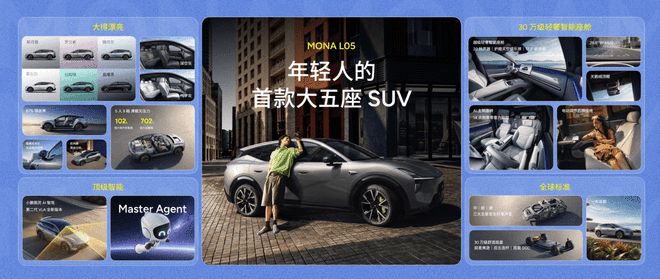 年轻人专属的大五座 小鹏MONA L05预售16.98万起(图4)