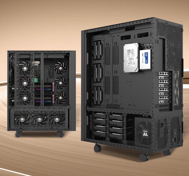 曜越推出AX600 Pro机箱：提供多达20个风扇位，899元(图4)
