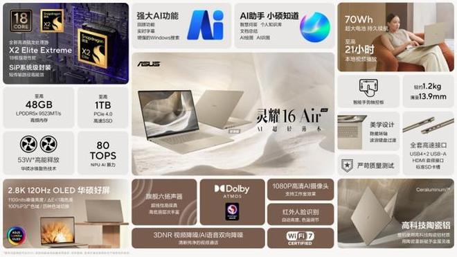 AI时代的轻薄本怎么选?华硕灵耀16 Air 骁龙版值得加入双十一清单(图12)