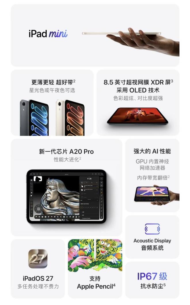 iPad mini 8明天凌晨预购 涨价1500元、屏幕依然60Hz(图4)